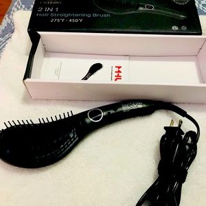 2 in 1 Hair Straightening Brush